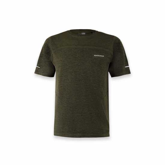 Karrimor Мъжки Шорти За Бягане Xlite Mens Running Short Sleeve Top Кахи Марл Мъжки дрехи за бягане