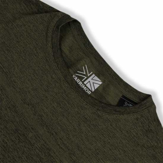 Karrimor Мъжки Шорти За Бягане Xlite Mens Running Short Sleeve Top Кахи Марл Мъжки дрехи за бягане