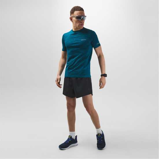 Karrimor Мъжки Шорти За Бягане Xlite Mens Running Short Sleeve Top Бензиново марлбро Мъжки дрехи за бягане