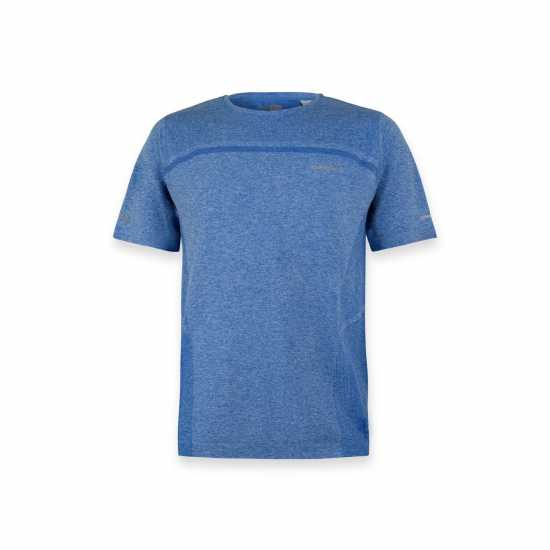 Karrimor Мъжки Шорти За Бягане Xlite Mens Running Short Sleeve Top Син Марл Мъжки дрехи за бягане