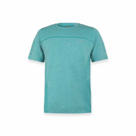Karrimor Мъжки Шорти За Бягане Xlite Mens Running Short Sleeve Top Mint Marl Мъжки дрехи за бягане