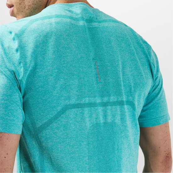 Karrimor Мъжки Шорти За Бягане Xlite Mens Running Short Sleeve Top Mint Marl Мъжки дрехи за бягане