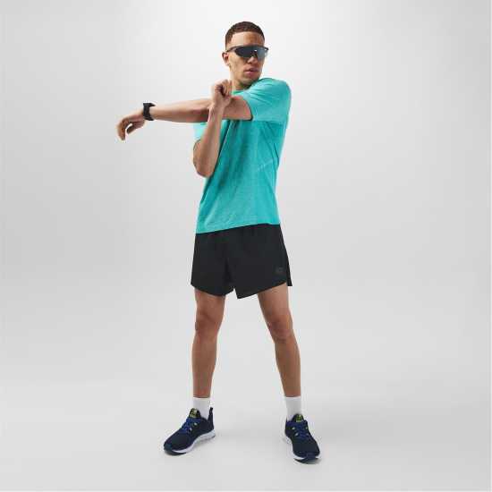 Karrimor Мъжки Шорти За Бягане Xlite Mens Running Short Sleeve Top Mint Marl Мъжки дрехи за бягане
