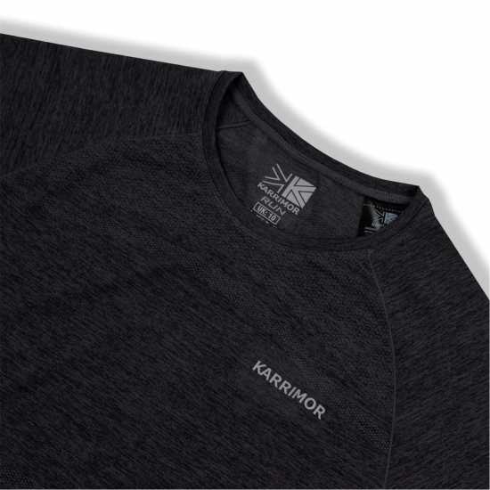 Дамски дрехи за бягане Karrimor Xlite Ladies Seamless Running T-Shirt Черно марл Karrimor Xlite Ladies Seamless Running T-Shirt Черно марл Дамски дрехи за бягане