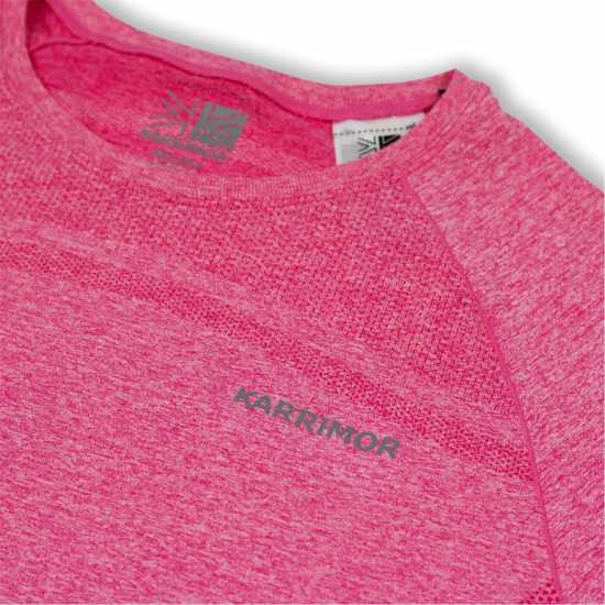 Дамски дрехи за бягане Karrimor Xlite Ladies Seamless Running T-Shirt Розово Марл Karrimor Xlite Ladies Seamless Running T-Shirt Розово Марл Дамски дрехи за бягане