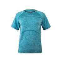 Karrimor Xlite Ladies Seamless Running T-Shirt Спеарминт Марл Дамски дрехи за бягане