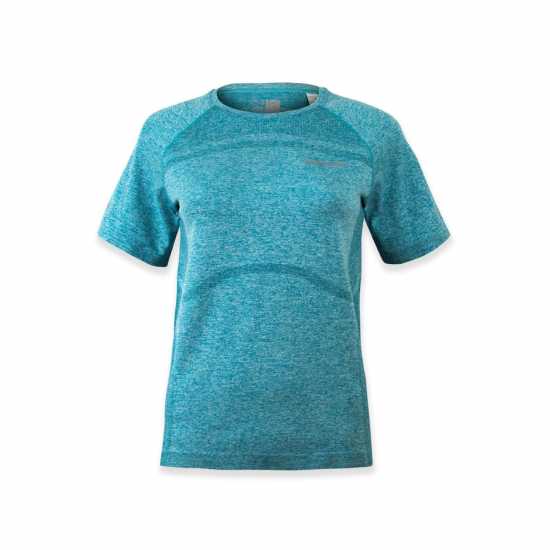 Karrimor Xlite Ladies Seamless Running T-Shirt Спеарминт Марл Дамски дрехи за бягане