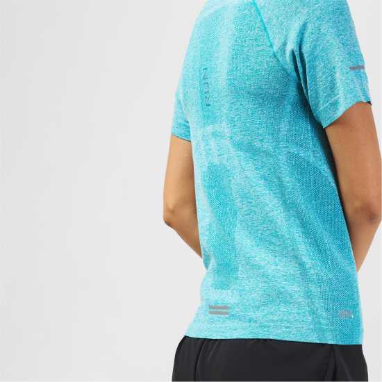 Karrimor Xlite Ladies Seamless Running T-Shirt Спеарминт Марл Дамски дрехи за бягане
