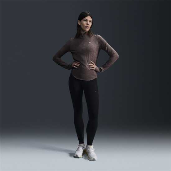 Nike Swift 7/8 Tights Womens Черно/сребро 