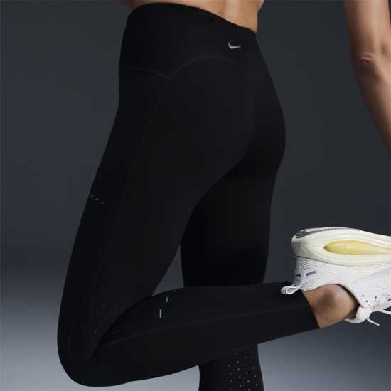 Nike Swift 7/8 Tights Womens Черно/сребро 