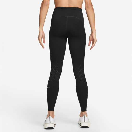 Nike Swift 7/8 Tights Womens Черно/сребро 
