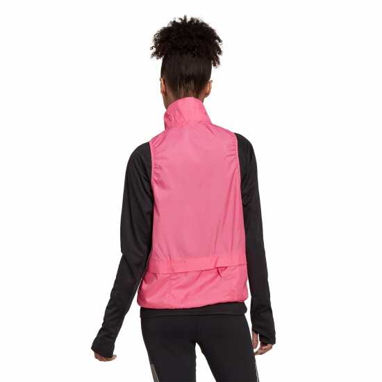 Adidas Icon 3-Stripe Vest Womens Pink Дамски горнища с цип
