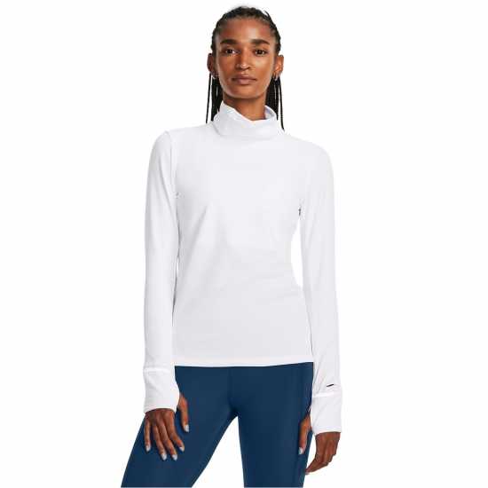 Under Armour Qualifier Cold Funnel Neck Womens White/Reflect Атлетика