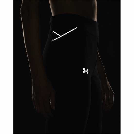 Under Armour Armour Ua Qualifier Cold Tight Running Womens Черно/Отражаващо Дамски клинове за фитнес