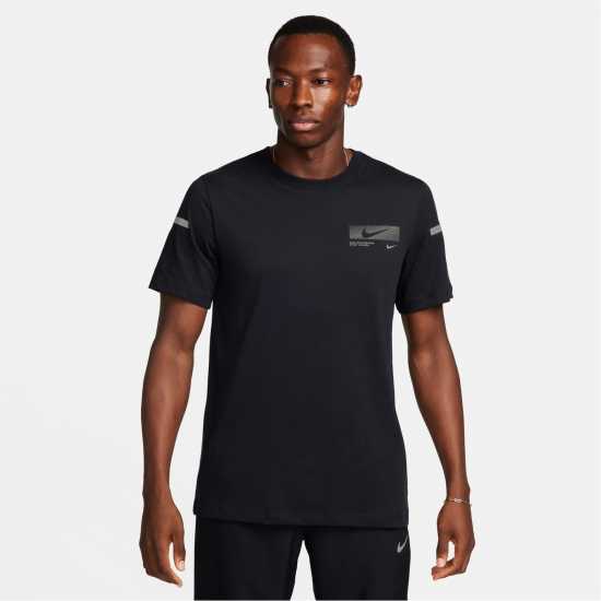 Nike Dri-FIT Men's Fitness T-Shirt Black Мъжки ризи