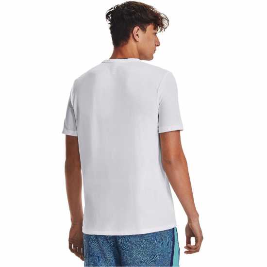 Under Armour Men's Seamless Stride Short-Sleeve Performance Top White Under Armour Men's Seamless Stride Short-Sleeve Performance Top White