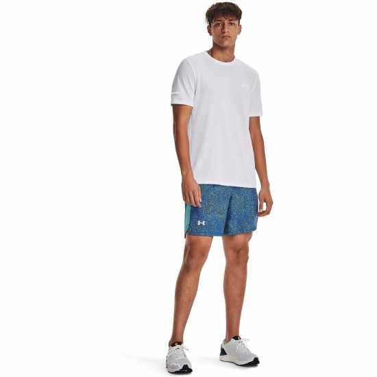 Under Armour Men's Seamless Stride Short-Sleeve Performance Top White Under Armour Men's Seamless Stride Short-Sleeve Performance Top White