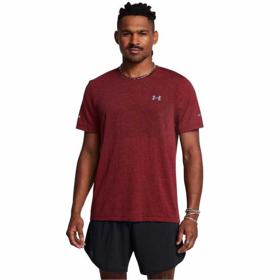 Мъжки дрехи за бягане Under Armour Seamless Stride Tee Червено Under Armour Seamless Stride Tee Червено Мъжки дрехи за бягане