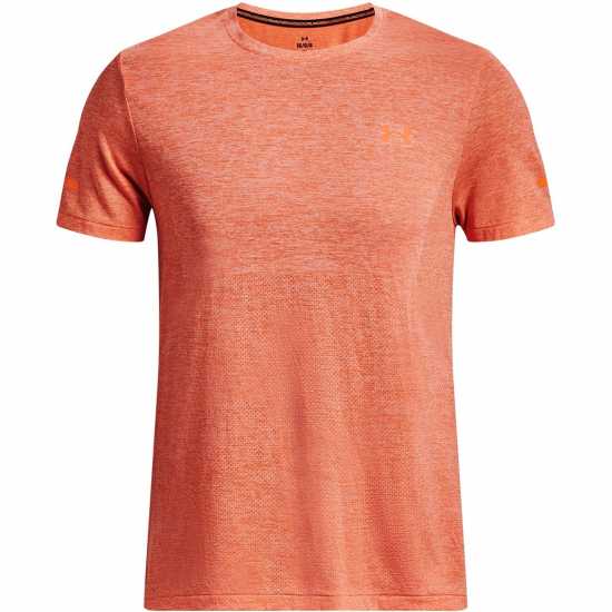 Under Armour Seamless Stride Ss Orange Мъжки дрехи за бягане