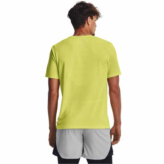 Under Armour Seamless Stride Tee Жълто Мъжки дрехи за бягане