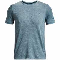 Мъжки дрехи за бягане Under Armour Seamless Stride Tee Синьо Under Armour Seamless Stride Tee Синьо Мъжки дрехи за бягане