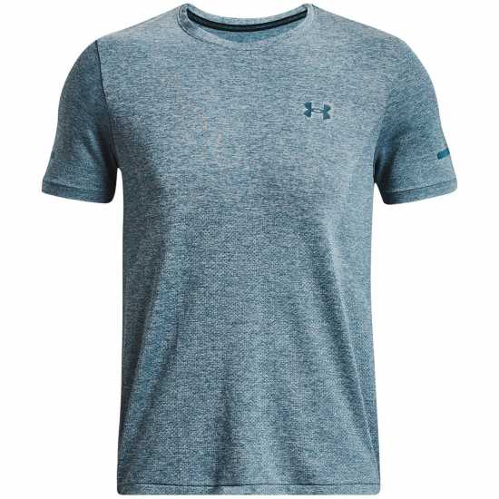 Under Armour Seamless Stride Tee Синьо Мъжки дрехи за бягане
