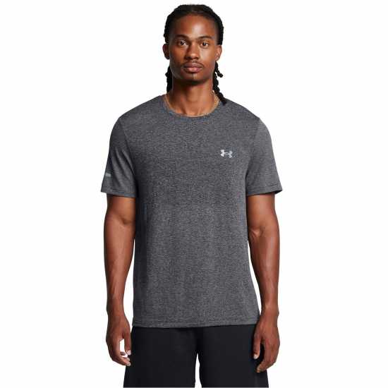 Under Armour Seamless Stride Tee Сиво Мъжки дрехи за бягане