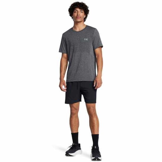 Under Armour Seamless Stride Tee Сиво Мъжки дрехи за бягане