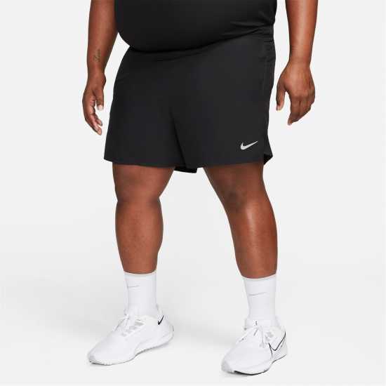 Nike Dri-FIT Challenger Men's 5 Brief-Lined Versatile Shorts Black Мъжко облекло за едри хора