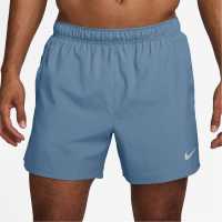 Nike Dri-Fit Challenger Men's 5 Brief-Lined Versatile Shorts Work Blue/Silv 