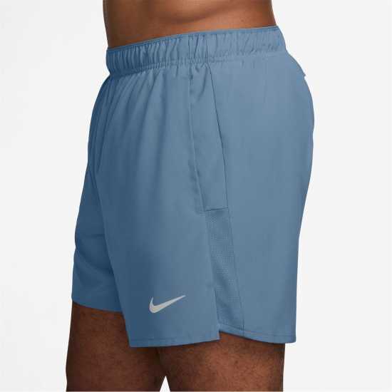 Nike Dri-Fit Challenger Men's 5 Brief-Lined Versatile Shorts Work Blue/Silv 
