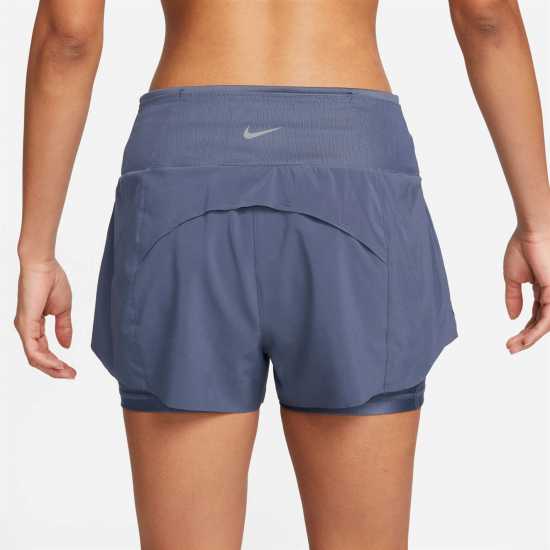 Nike Dri-FIT Swift Women's Mid-Rise 3 2-in-1 Running Shorts with Pockets  Дамски клинове за фитнес
