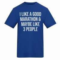 Awd Adults Printed Running Tee Good Marathon 