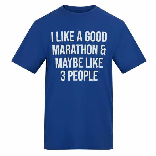 Awd Adults Printed Running Tee Good Marathon 