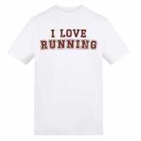 Awd Adults Printed Running Tee I Love Running 