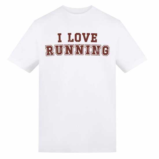 Awd Adults Printed Running Tee I Love Running 