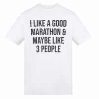 Awd Adults Printed Running Tee Good Marathon 