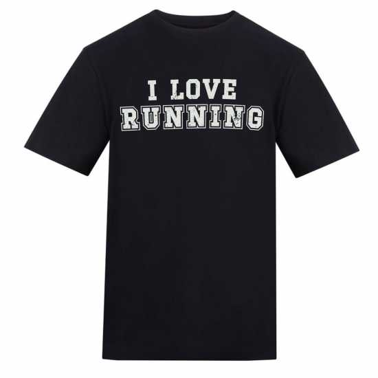 Awd Adults Printed Running Tee I Love Running Awd Adults Printed Running Tee