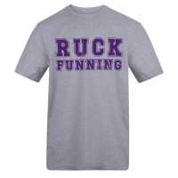AWD Adults Printed Running Tee Ruck Funning 