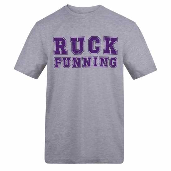AWD Adults Printed Running Tee Ruck Funning 