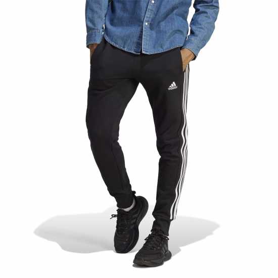 Adidas Essentials French Terry Tapered Cuff 3- Stripes Joggers Adidas Essentials French Terry Tapered Cuff 3- Stripes Joggers