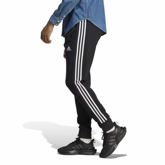 Adidas Essentials French Terry Tapered Cuff 3- Stripes Joggers  Мъжко облекло за едри хора