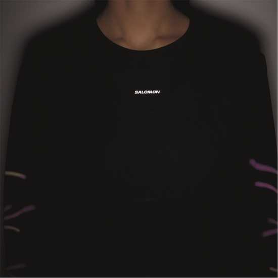 Salomon Shakeout Core Graphic Ls Running Tee Womens  