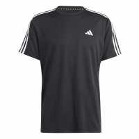 Adidas Мъжка Риза 3 Stripe Essentials Training T-Shirt Mens  Мъжки дрехи за фитнес