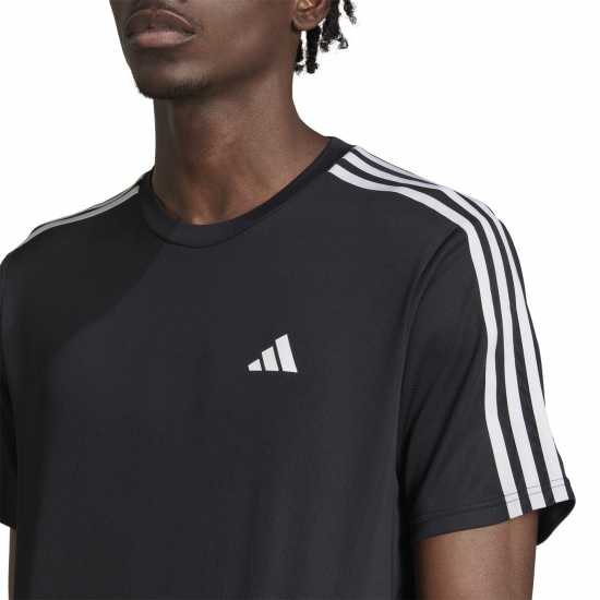 Adidas Мъжка Риза 3 Stripe Essentials Training T-Shirt Mens  Мъжки дрехи за фитнес