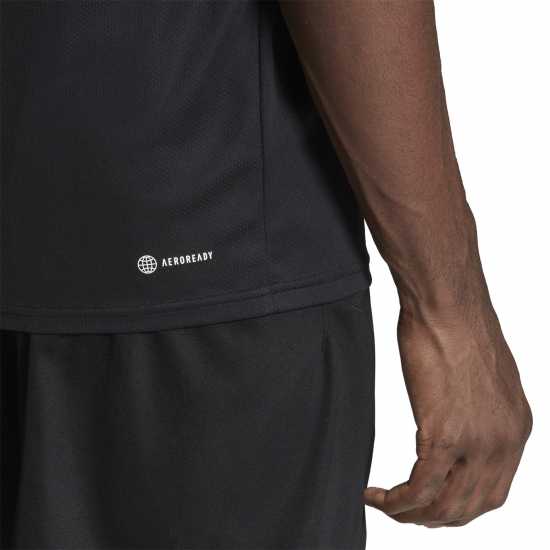 Adidas Мъжка Риза 3 Stripe Essentials Training T-Shirt Mens  Мъжко облекло за едри хора