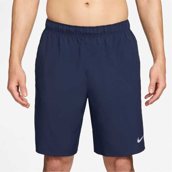 Nike Dri-Fit Challenger Mens 9 Unlined Versatile Shorts Mdnt Navy/Silv 