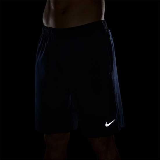 Nike Dri-Fit Challenger Mens 9 Unlined Versatile Shorts Mdnt Navy/Silv 