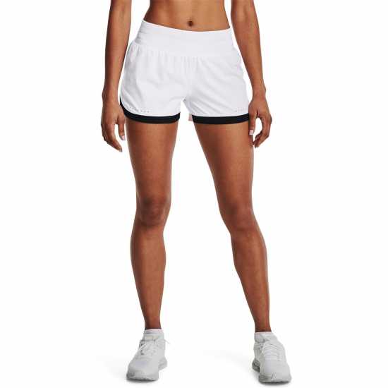 Under Armour Дамски Шорти Armour Paceher Shorts Womens White Дамски клинове за фитнес