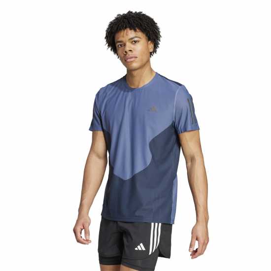 Adidas Мъжка Риза Own The Run Colourblock Aeroready T-Shirt Mens  Мъжки дрехи за бягане